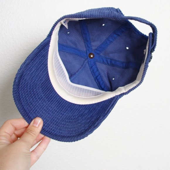 Vintage Denver Broncos The Cord Blue Orange Embroidered Hat Corduroy NFL - Picture 4 of 6